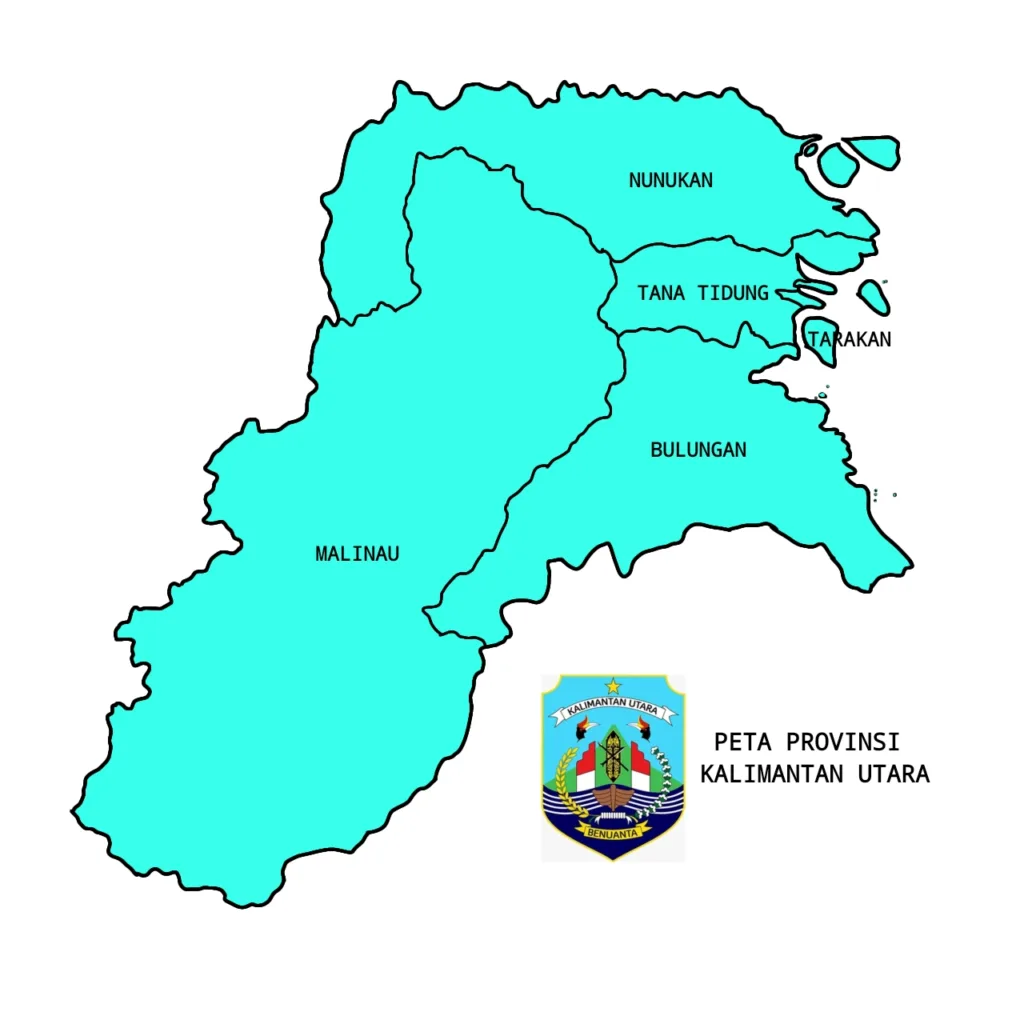 gambar int/ Peta Wilyah Provinsi Kalimantan Utara