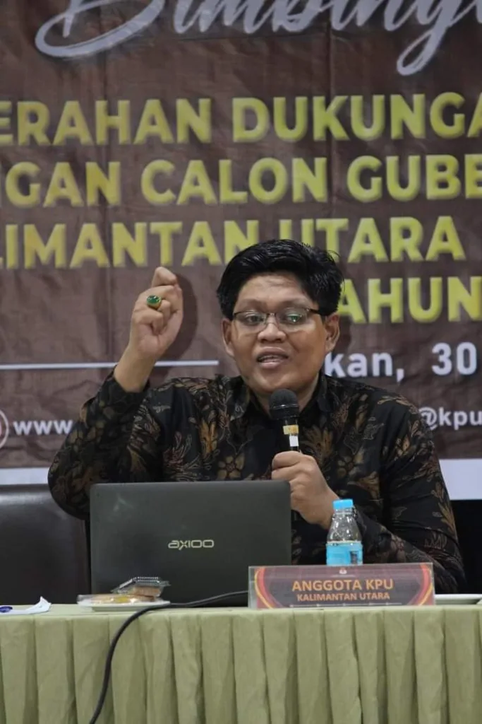 Chairullizza, Komisioner KPU Kaltara Divisi Teknis Penyelenggaraan.