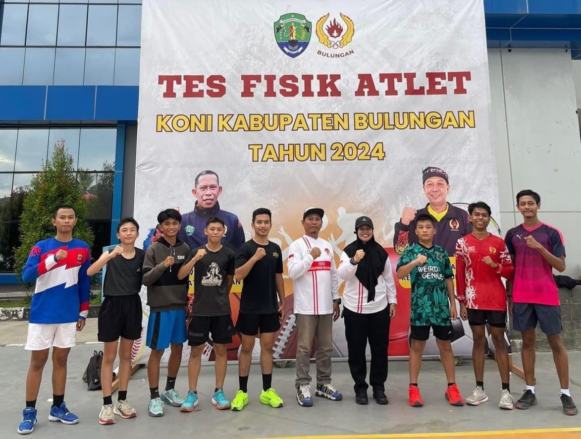 LATIHAN FISIK: Atlet ISSI Kabupaten Bulungan didampingi pengurus Cabor usai mengikuti tes fisik yang dilaksanakan oleh KONI Bulungan.