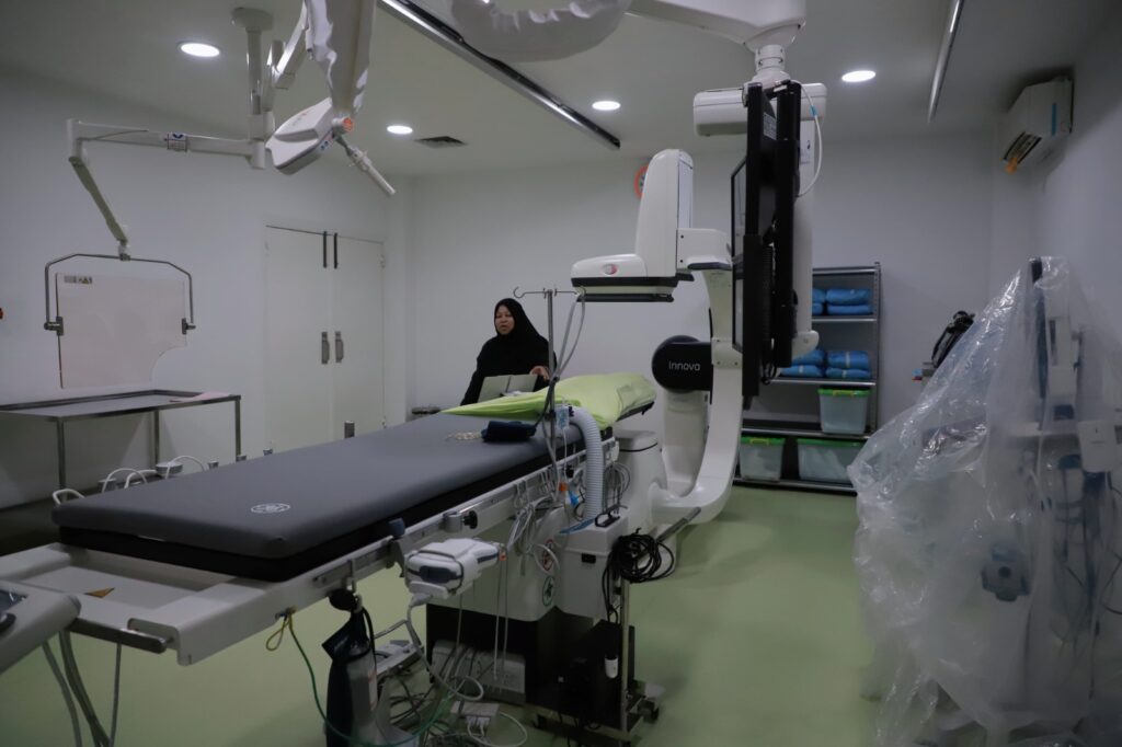 Laboratorium kateterisasi jantung dan pembuluh darah atau yang biasa disebut Catheterization Laboratory (Cath Lab, red) dan kegiatan proctorship kardiovaskular.