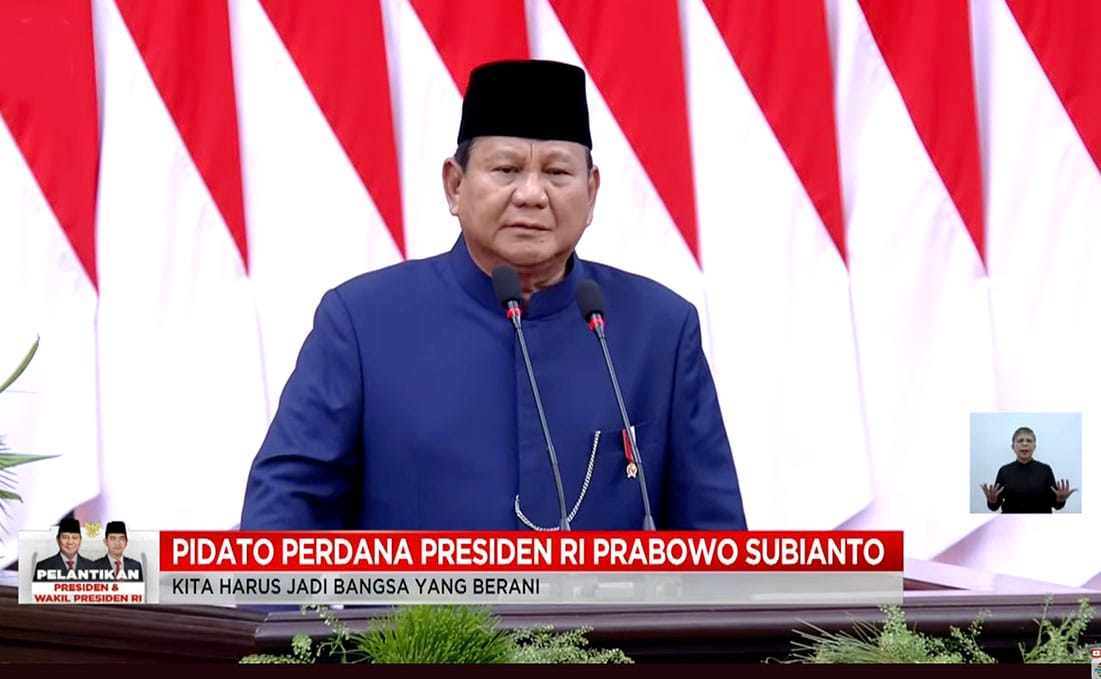 Presiden Republik Indonesia Prabowo Subianto. Foto:Int