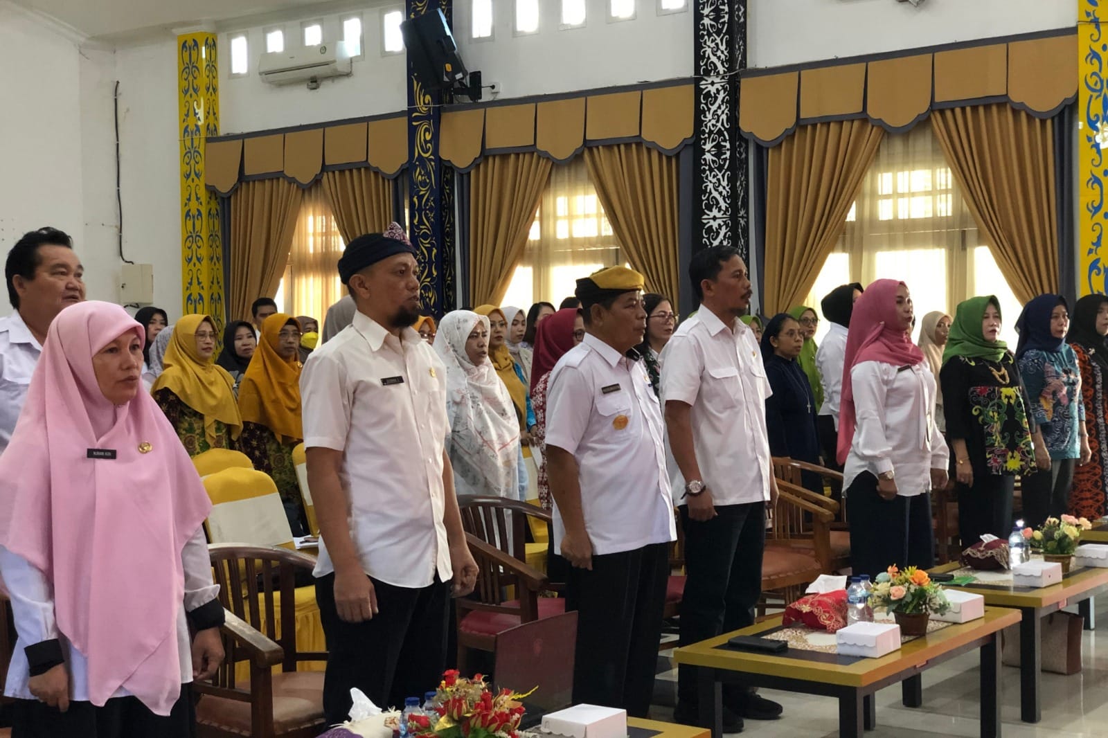PELATIHAN: Pjs Bupati Bulungan, H Haerumuddin, SH, MAP membuka pelatihan Konvensi Hak Anak bagi Gugus Tugas Kabupaten Layak Anak (KLA) di Aula Rumah Jabatan Bupati pada Rabu (13/11).
