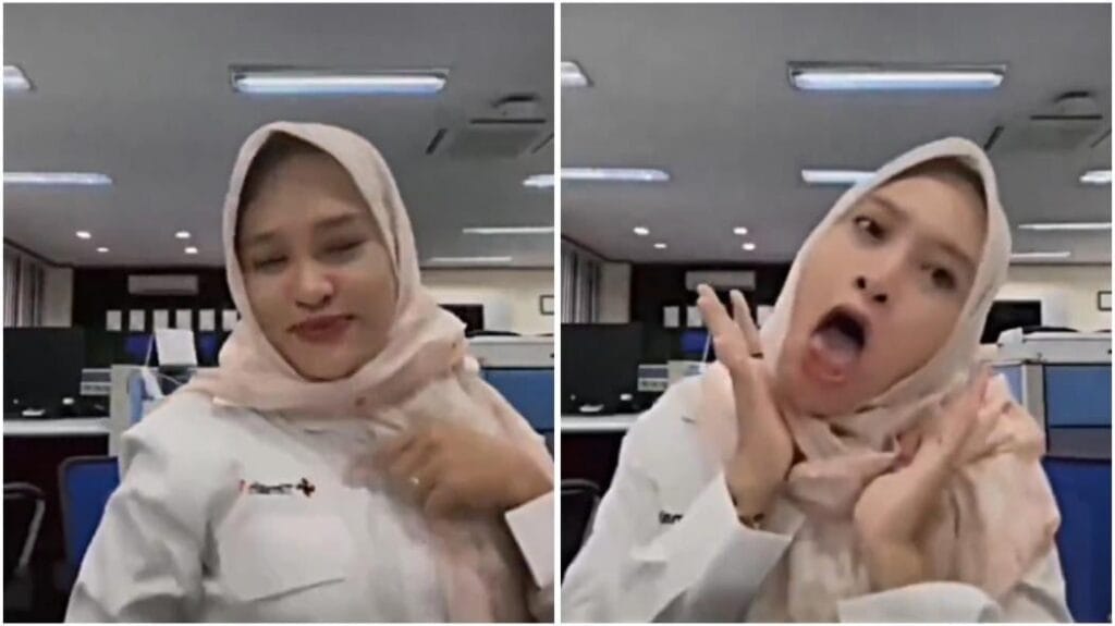 Dwi Citra Weni, pegawai PT Timah Tbk viral usai menghina karyawan honorer (foto: TikTok)