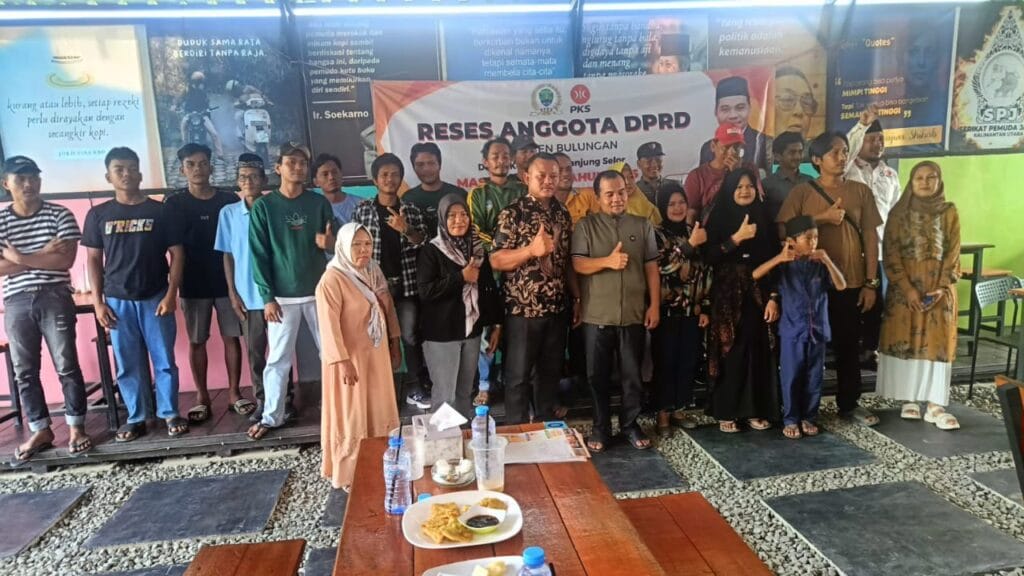 SERAP ASPIRASI: Anggota Dewan Perwakilan Rakyat Daerah (DPRD) Kabupaten Bulungan, Komisi I Fraksi Partai Keadilan Sejahtera (PKS), Slamet Widodo, S.P menggelar reses masa persidangan I tahun 2025, di 3 titik di wilayah Tanjung Selor.