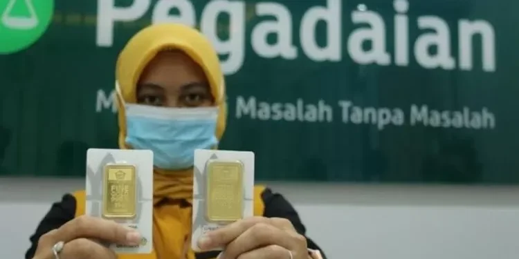KOMPAK NAIK: Harga emas di Pegadaian hari ini kompak mengalami kenaikan dari Rp 7 ribu hingga Rp 9 ribu per gram. (Foto:Int)
