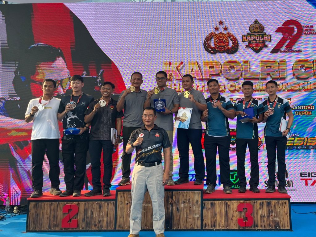 BERPRESTASI: Satuan Brimob Polda Utara kembali mengukir prestasi gemilang dalam ajang Kejuaraan Menembak Piala Kapolri Tahun 2025.