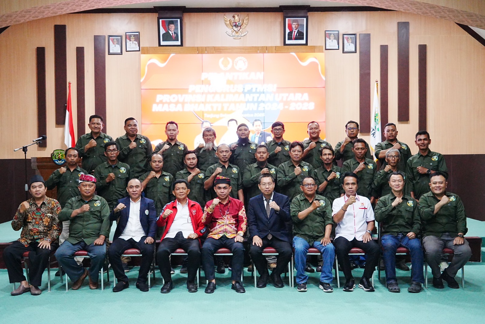 PEMBINAAN : Pj. Sekretaris Daerah Provinsi (Sekprov) Kaltara, Dr. Bustan, S.E., M.Si menghadiri Pelantikan Pengurus Persatuan Tenis Meja Seluruh Indonesia (PTMSI) Provinsi Kaltara Masa Bakti 2024-2028.