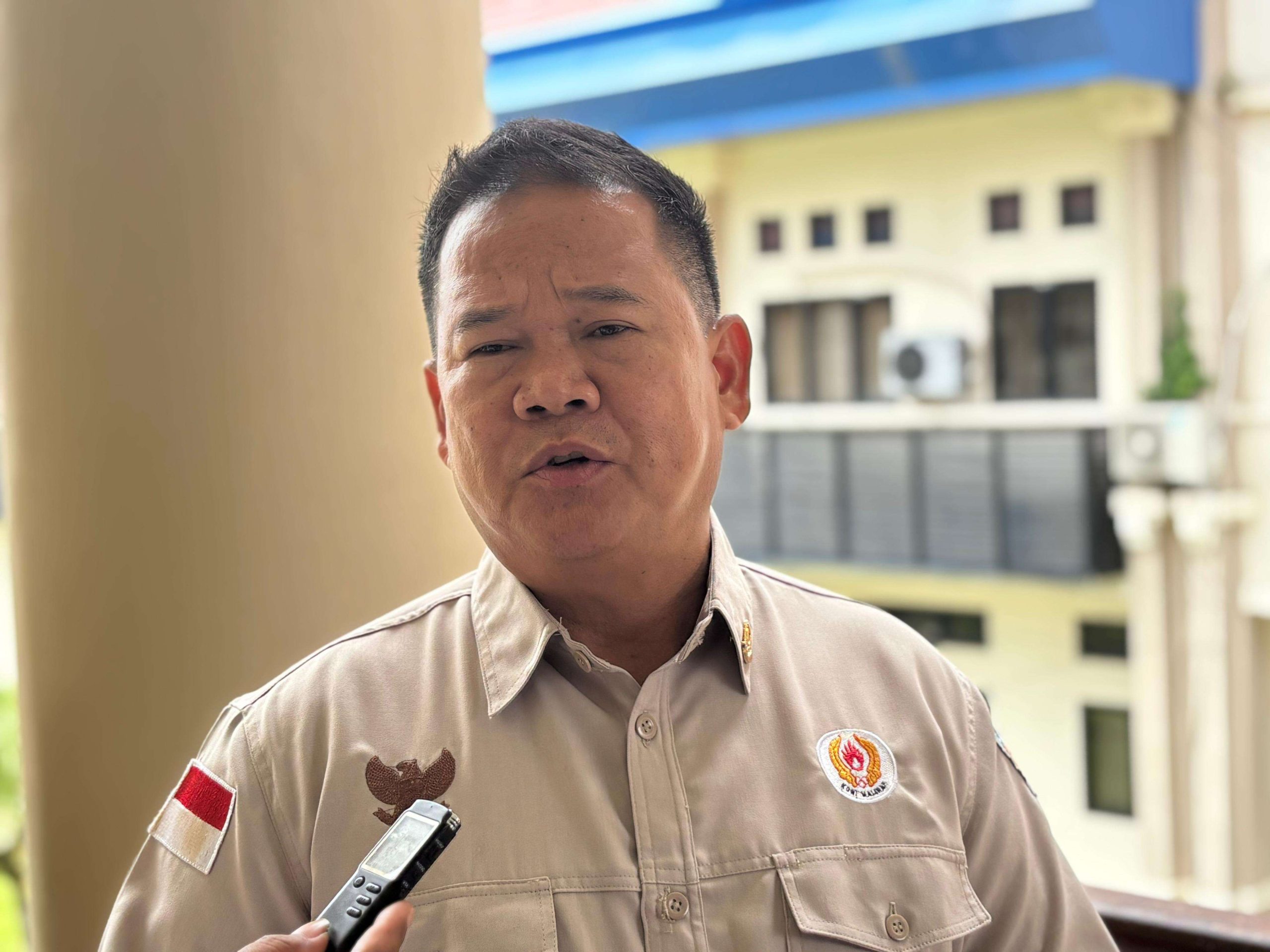 DR. Ernes Silvanus S.Pi. MM, MH, Ketua KONI Malinau. (Foto : RRI Tarakan/Widayat)