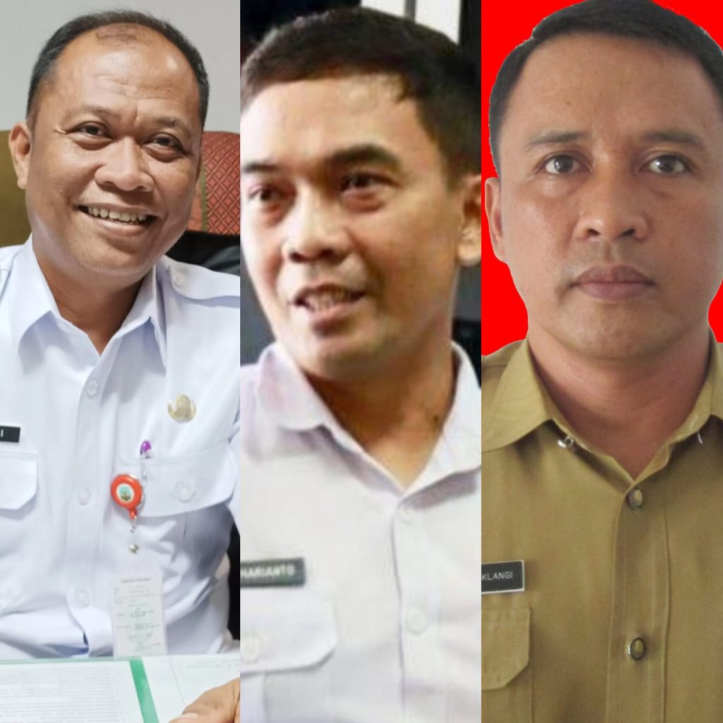 Sanusi (Kepala Dinas Kependudukan dan Pencatatan Sipil) (Tengah) Denny Harianto (Kepala Badan Keuangan dan Aset Daerah), Ferdy Manurun Tanduk Langi (Kepala Badan Pengelola Perbatasan Daerah)