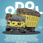 PERHATIAN SERIUS: Kendaraan over dimension over loading (ODOL) menjadi perhatian (atensi) langsung Presiden Prabowo Subianto dan Dewan Perwakilan Rakyat Republik Indonesia. (Ilustrasi Dishub Purworejo)