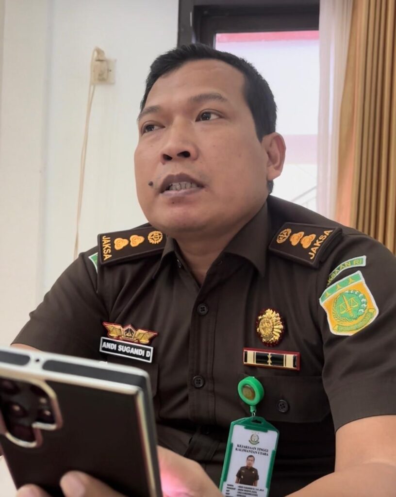 Kepala Seksi Penerangan Hukum (Kasi Penkum) Kejati Kaltara, Andi Sugandi