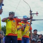 PEMBUKAAN: Gubernur Kalimantan Utara (Kaltara), Dr. H. Zainal A. Paliwang, S.H., M.Hum., secara resmi membuka Invitasi Kejuaraan Panahan Bulungan Series 2026 di Lapangan Agatis, Kamis (11/6)