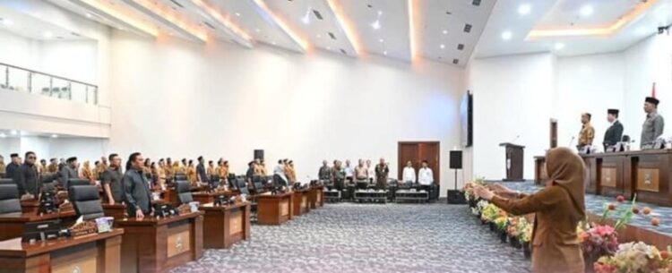 Suasana Pembukaan Rapat Paripurna Penyampaian Dokumen Raperda Pertanggungjawaban Pelaksanaan APBD 2025 di Kantor DPRD Kaltara. (Foto : Istimewa)